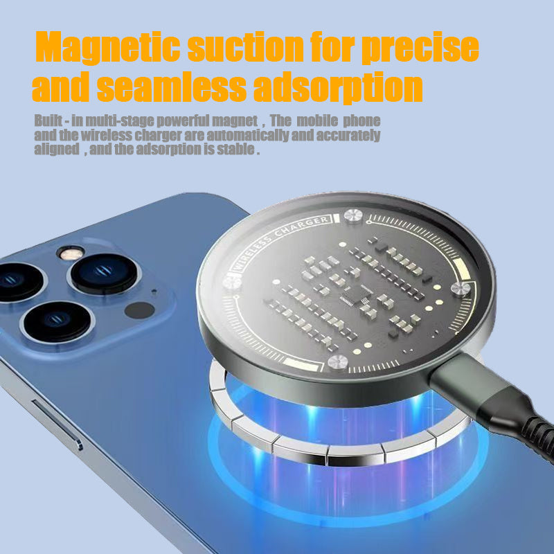 π Caricatore Wireless Magnetico Qi2 15W β Ricarica Rapida per iPhone 12-16