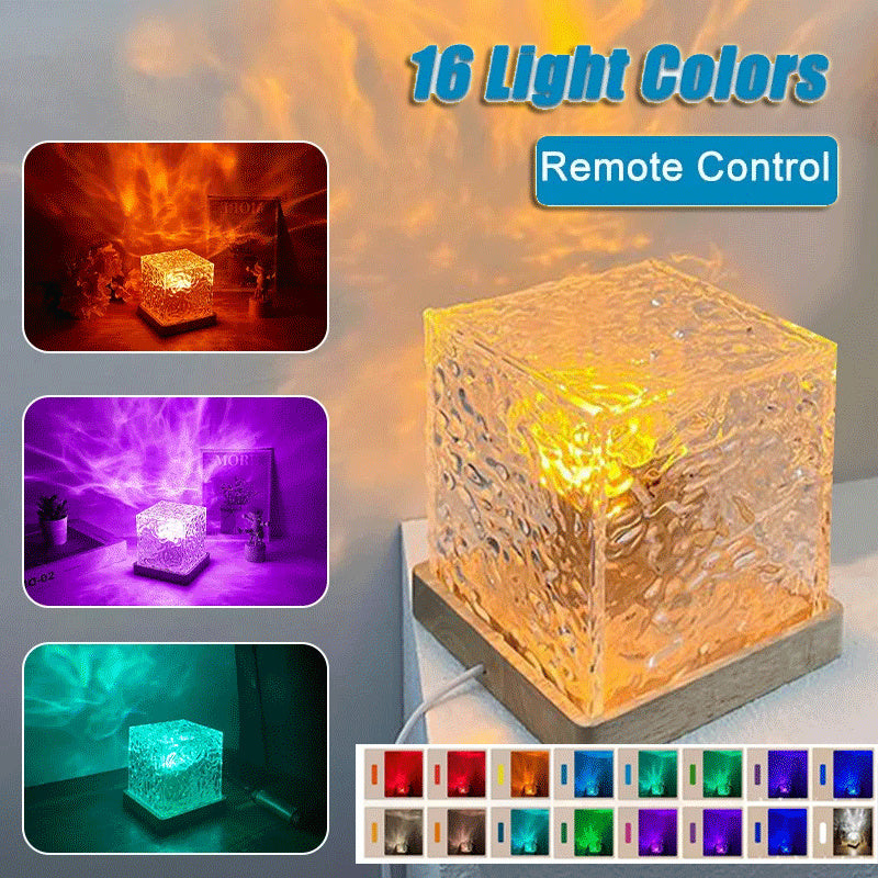 🌊 Lampada Cristallo LED Effetto Onde