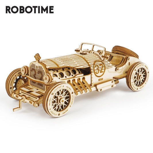 🏎️ Puzzle 3D in Legno – Auto da Corsa da Assemblare (Scala 1:18)